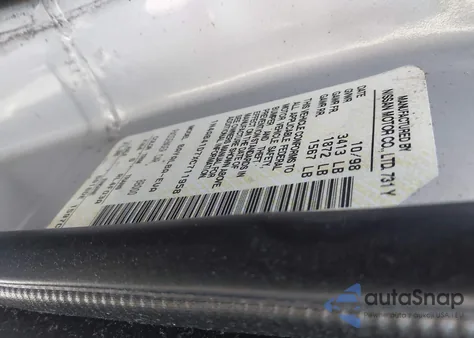 1999 Nissan Sentra Gxe/Xe z USA, uszkodzony, nr VIN 1N4AB41D7XC711958